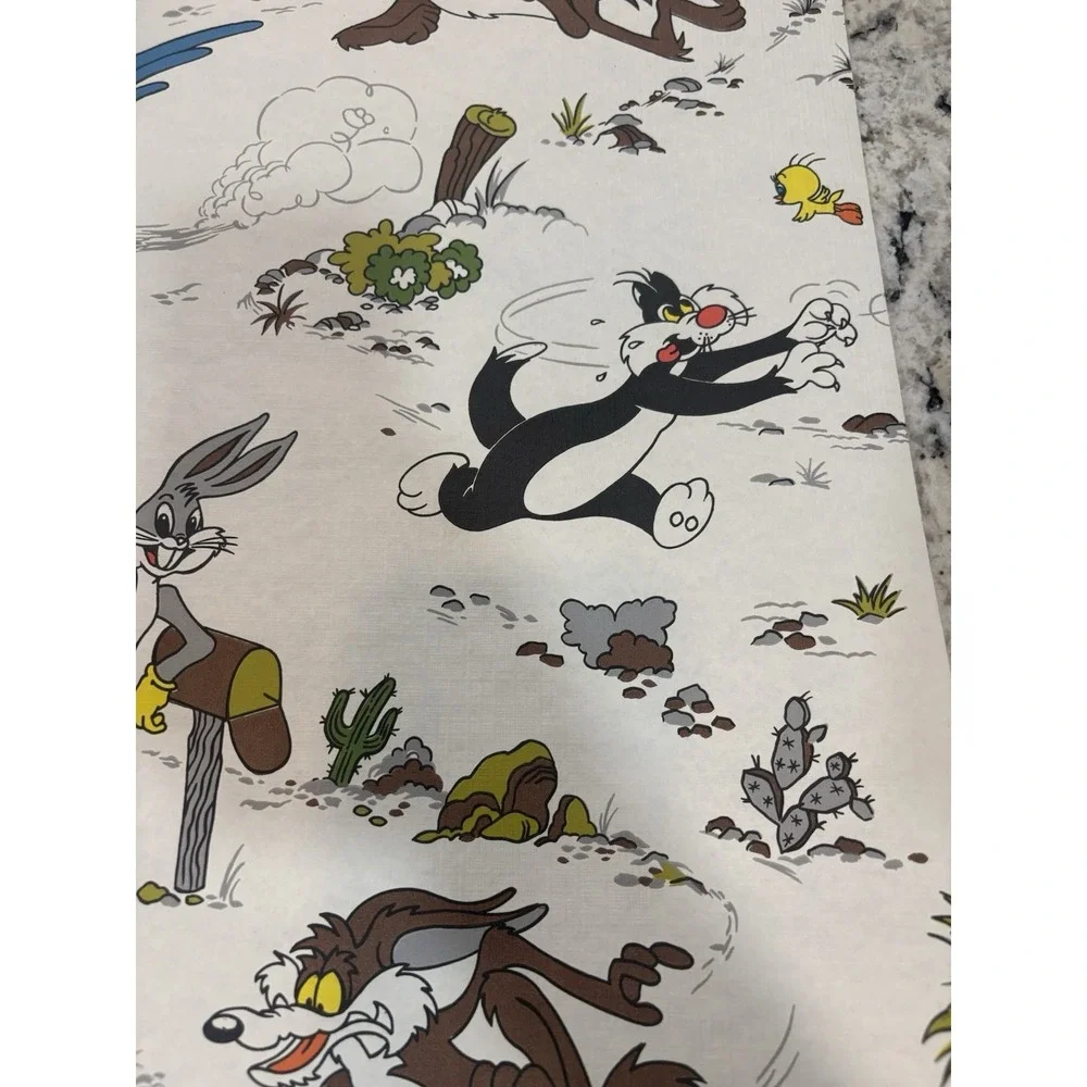 1978 Open Roll VTG Looney Tunes Wall Paper Wile.Coyote Bugs Bunny Yosemite Sam